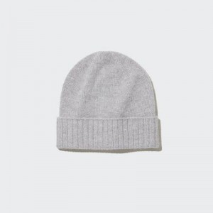 Bonnet Uniqlo Cashmere Knitted Femme Grise | 5985076