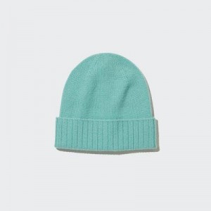 Bonnet Uniqlo Cashmere Knitted Femme Vert | 7099689