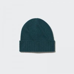 Bonnet Uniqlo Cashmere Knitted Femme Vert | 4311679