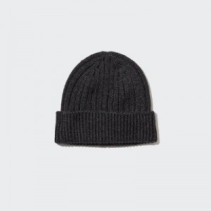 Bonnet Uniqlo HEATTECH Ribbed Femme Noir | 5126034