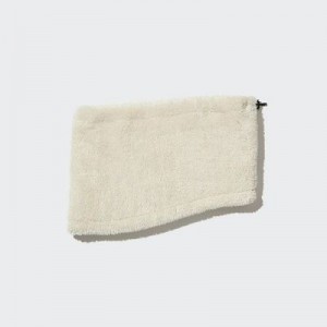 Cache-Cou Uniqlo HEATTECH Fluffy Yarn Femme Blanche | 8997906
