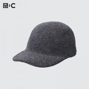 Casquettes Uniqlo Adjustable Wool Femme Grise | 8486832