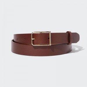 Ceintures Uniqlo Clean Femme Marron | 5219801