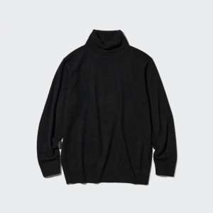 Chandails Uniqlo Cashmere Turtleneck Long-sleeve Homme Noir | 3248400