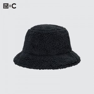 Chapeaux Uniqlo Faux Shearling Adjustable Femme Noir | 2682422
