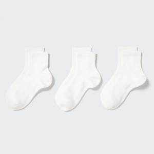 Chaussette Uniqlo 3 Pack Femme Blanche | 1240706