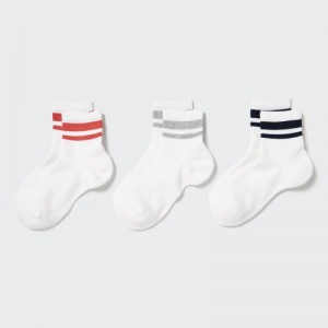 Chaussette Uniqlo 3 Pack Femme Blanche | 8530520