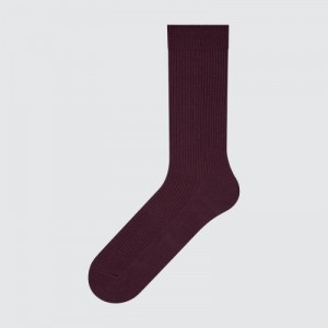 Chaussette Uniqlo Colorful 50 Femme Rouge | 1331140