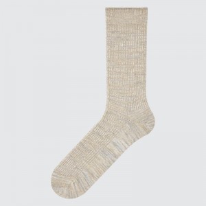Chaussette Uniqlo Colorful 50 Homme Beige | 1550055