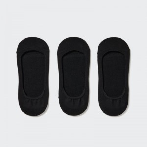 Chaussette Uniqlo Footsies 3 Pack Low Cut Femme Noir | 6432042