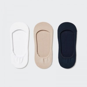 Chaussette Uniqlo Footsies 3 Pack Low Cut Femme Blanche | 5614908