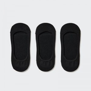Chaussette Uniqlo Footsies 3 Pack (Low Cut) Femme Noir | 5062382