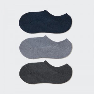 Chaussette Uniqlo Footsies 3 Pack Sports Femme Bleu Marine | 2842391