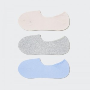 Chaussette Uniqlo Footsies (3 Pairs) Femme Blanche | 5553064