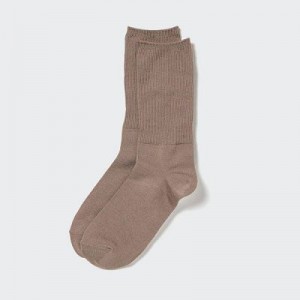 Chaussette Uniqlo HEATTECH 2-Way Femme Beige | 6475713