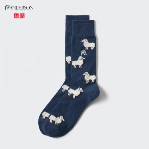 Chaussette Uniqlo HEATTECH Anti-Odor Femme Bleu Marine | 585800