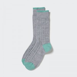 Chaussette Uniqlo HEATTECH Cable Femme Grise | 1669470