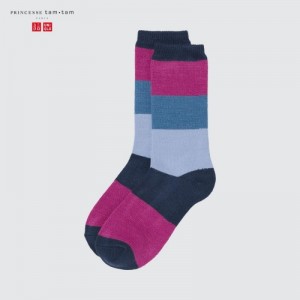 Chaussette Uniqlo HEATTECH Femme Bleu Marine | 1076344