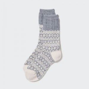 Chaussette Uniqlo HEATTECH Femme Grise | 9718798