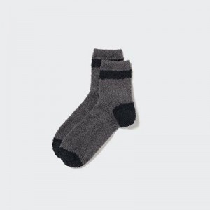 Chaussette Uniqlo HEATTECH Fluffy-Lined Half Femme Grise | 4418446
