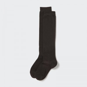 Chaussette Uniqlo HEATTECH Knee High Femme Marron | 3871355