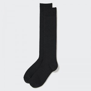 Chaussette Uniqlo HEATTECH Knee High Femme Noir | 278979