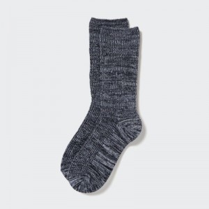 Chaussette Uniqlo HEATTECH Loose Ribbed Femme Grise | 9206544