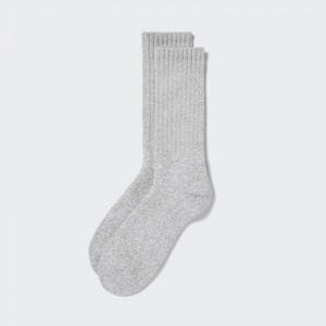 Chaussette Uniqlo HEATTECH Pile Homme Grise | 3422775