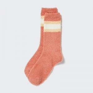 Chaussette Uniqlo HEATTECH Soft Fluffy Femme Orange | 4840094