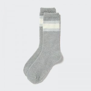 Chaussette Uniqlo HEATTECH Soft Fluffy Femme Grise | 5763860