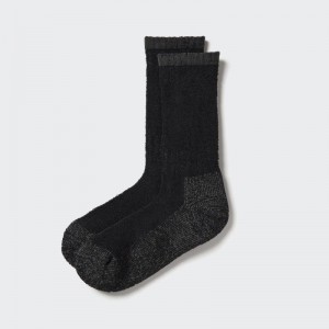 Chaussette Uniqlo Heattech Soft Pile Heather Homme Noir | 7092663