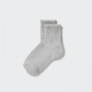 Chaussette Uniqlo Heattech Soft Pile Heather Homme Grise | 5075177