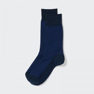 Chaussette Uniqlo Herringbone Homme Bleu | 2222245
