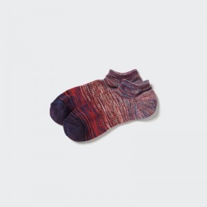 Chaussette Uniqlo Melange Short Homme Bordeaux | 7631432