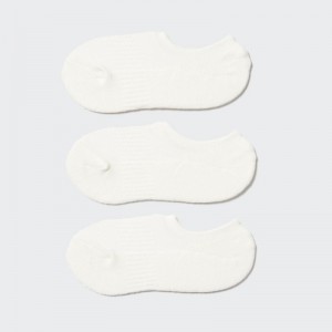 Chaussette Uniqlo Sport Footsies (3 Pairs) Femme Blanche | 3927444