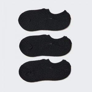 Chaussette Uniqlo Sport Footsies (3 Pairs) Femme Noir | 8295571