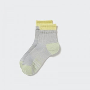 Chaussette Uniqlo Sports Layered Half Homme Grise | 8521215