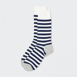 Chaussette Uniqlo Striped Homme Blanche | 5161818