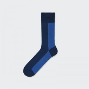 Chaussette Uniqlo Striped Homme Bleu | 4346210