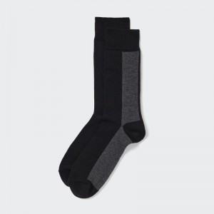 Chaussette Uniqlo Striped Homme Noir | 4172474