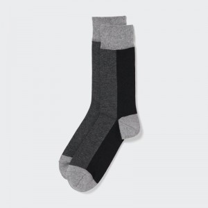 Chaussette Uniqlo Striped Homme Noir | 701031