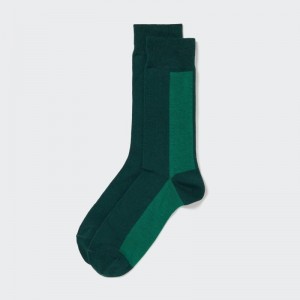 Chaussette Uniqlo Striped Homme Vert | 5922606