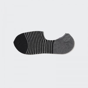 Chaussette Uniqlo Striped Low Cut Homme Noir | 4509548