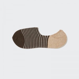 Chaussette Uniqlo Striped Low Cut Homme Marron | 4629133