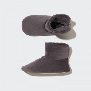Chausson Uniqlo Fleece Room Femme Marron | 2306561