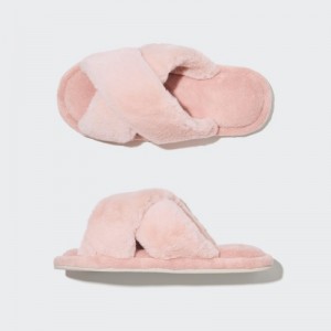 Chausson Uniqlo Fleece Room Femme Rose | 1967219