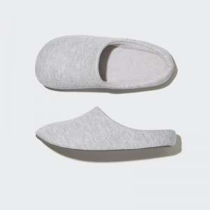 Chausson Uniqlo Sweat Jersey Rubber Sole Homme Grise | 3568187
