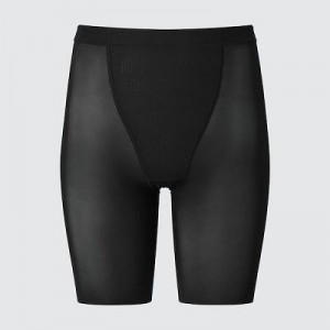Collant Uniqlo AIRism Support Body Shaper Unlined Half Femme Noir | 6342063