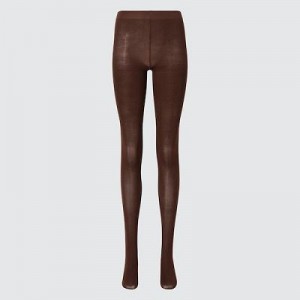 Collant Uniqlo HEATTECH Femme Marron | 9443418