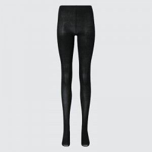 Collant Uniqlo HEATTECH Femme Noir | 7313573